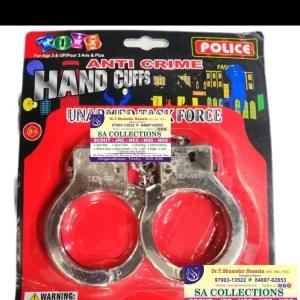 Kids' Toy Handcuffs - Anti-Crime Police Role-Play Accessory & Costume Prop