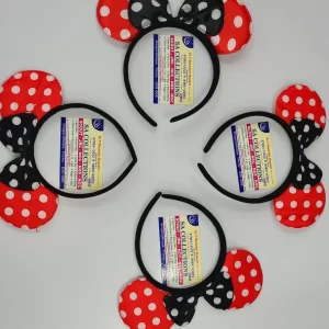 Classic Polka Dot Mouse Ears Headband - Minnie Inspired Accessory for Parties & Costumes
