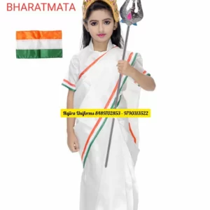 Bharat Mata Costume for Kids - Independence Day, Republic Day, and School Fancy Dress