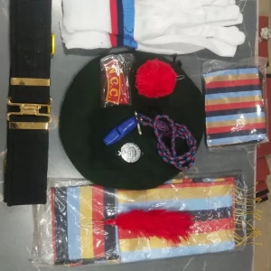 NCC Cadet Uniform Accessories Kit - Beret, Belt, Gloves, and Insignia Set